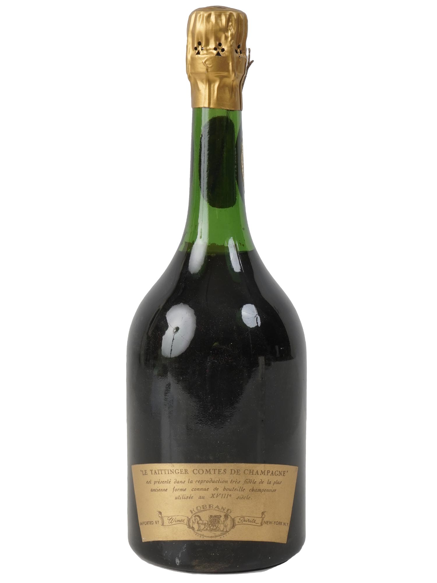 VINTAGE FRENCH TAITTINGER BRUT CHAMPAGNE RED IOB PIC-2